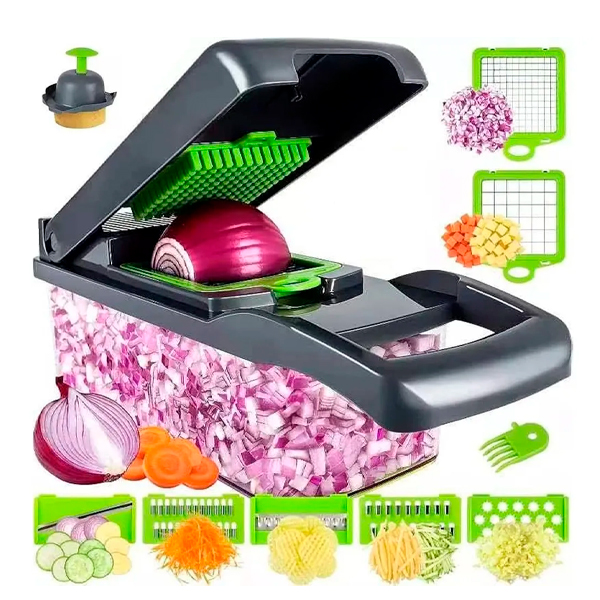 14 Em1 Mandolin Ralador Fatiador Cortador De Legumes Frutas