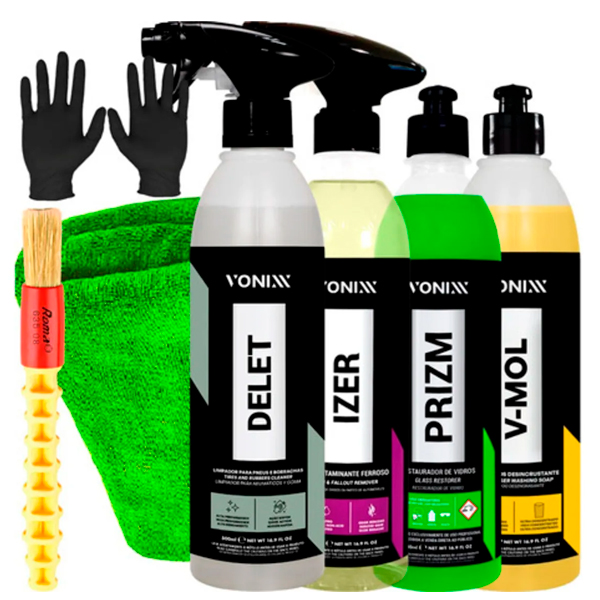Kit Para Limpeza Izer Delet Prizm V-mol Produtos Vonixx