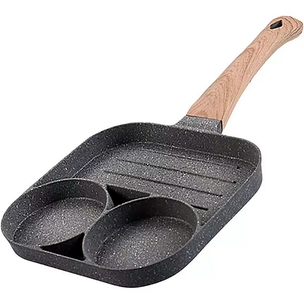 Frigideira Antiaderente 3 em 1 com Divis�rias