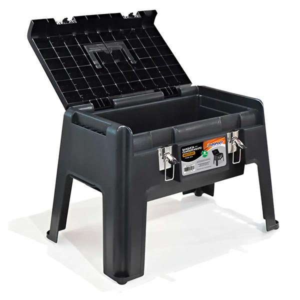 Banqueta Maleta Organizadora Com Compartimento 2em1 Travas