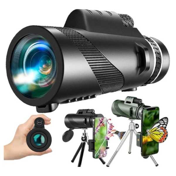 Monoculo Telesc�pio Binoculo Port�til Zoom C/ Trip�